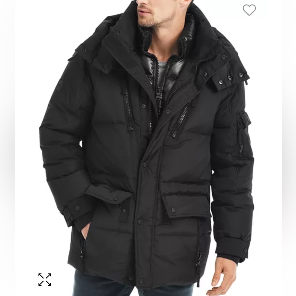 SAM. Black Element Down Parka Men’s Coat Medium $895